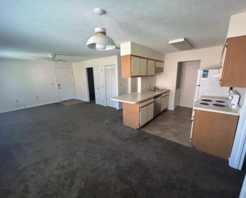 Bridgeport Landing Apartments Kitchen and Living Room Open Floor Plan Detail