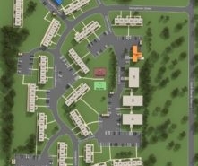 Georgetown Apartments and Townhomes Aerial Map Detail
