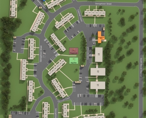 Georgetown Apartments and Townhomes Site Map Detail