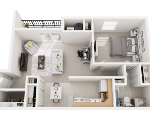Georgetown Apartments and Townhomes Floor Plan Detail