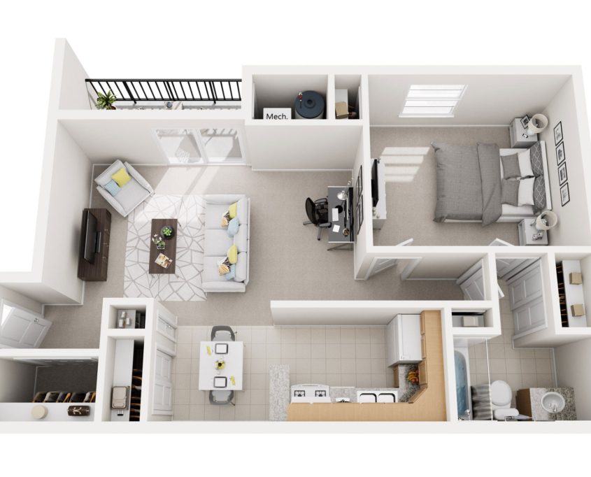 Georgetown Apartments and Townhomes Floor Plan Detail